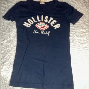 Navy Blue Hollister Short Sleeve